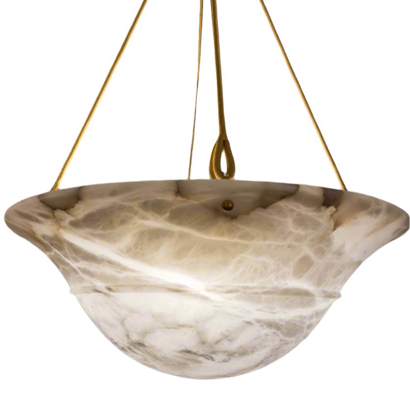 Alabaster Tureen Pendant, Sweden 1940