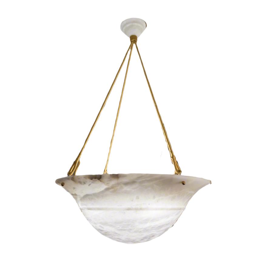 Alabaster Tureen Pendant, Sweden 1940