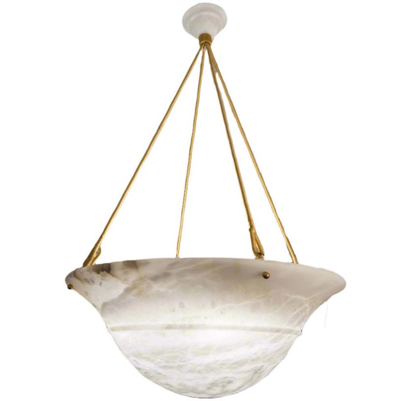Alabaster Tureen Pendant, Sweden 1940