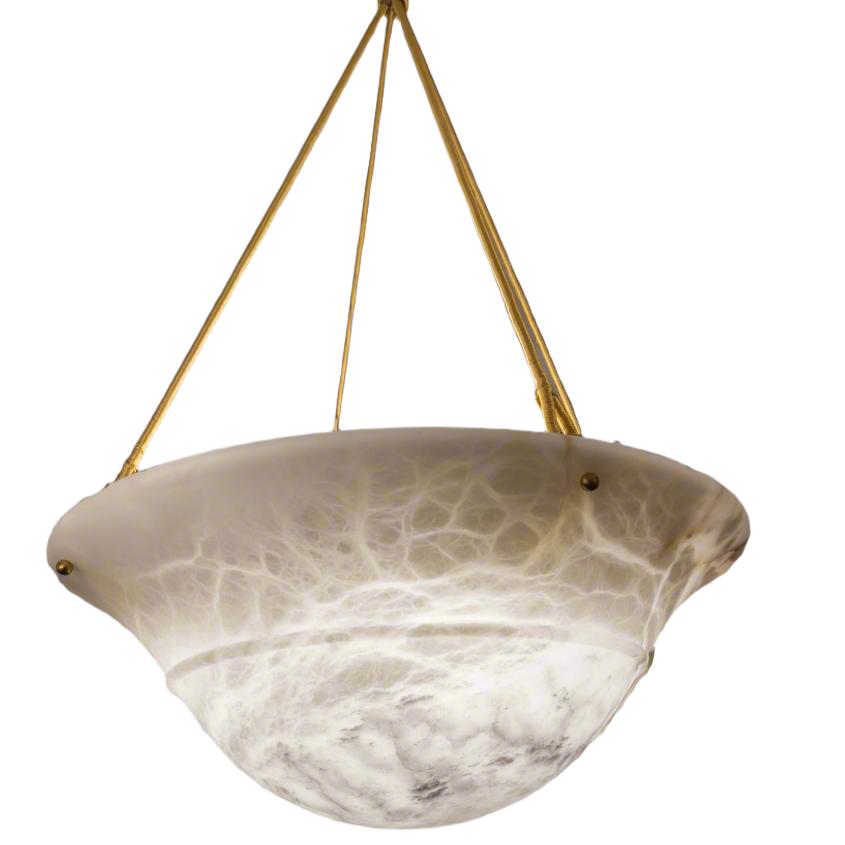 Alabaster Tureen Pendant, Sweden 1940