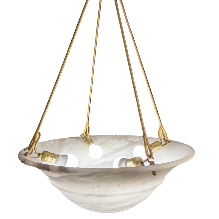 Alabaster Tureen Pendant, Sweden 1940