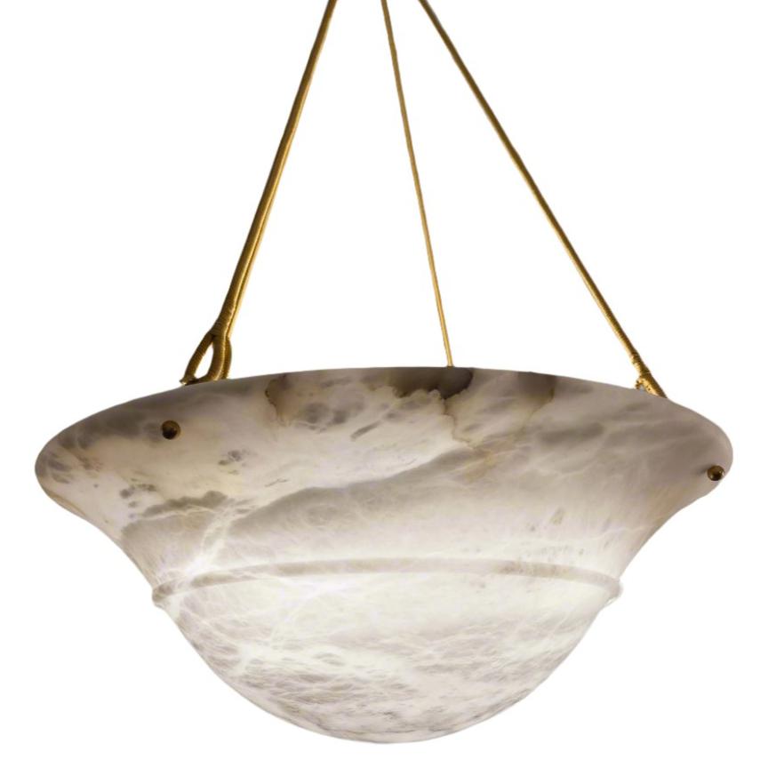 Alabaster Tureen Pendant, Sweden 1940