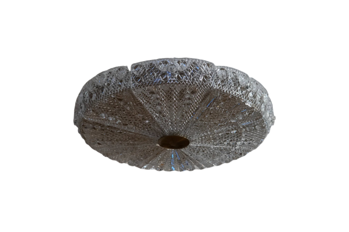 Orrefors Glass Ceiling Fixture, Sweden 1950