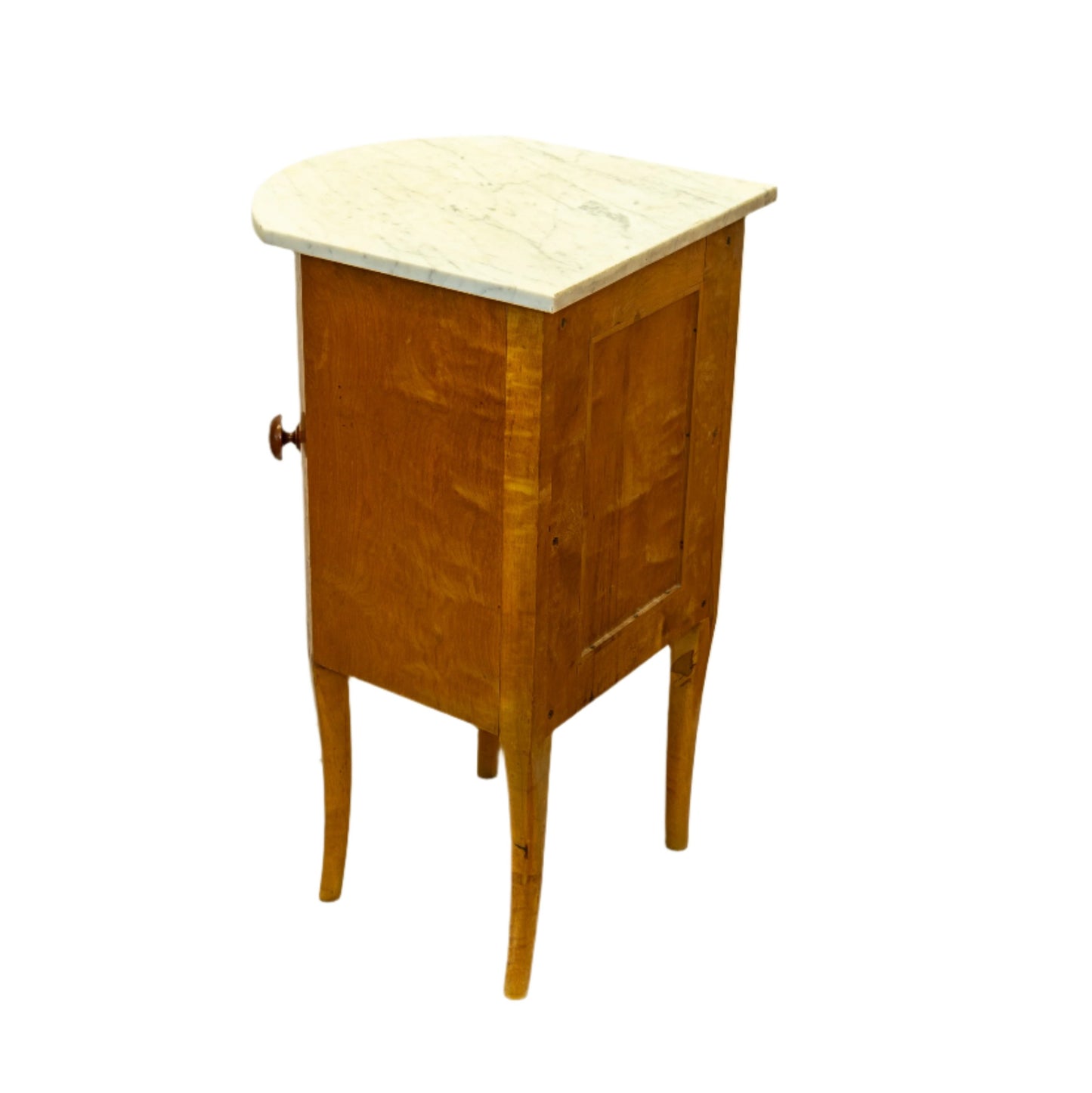 Jugendstil Burled Birch Nightstand, Sweden 1900