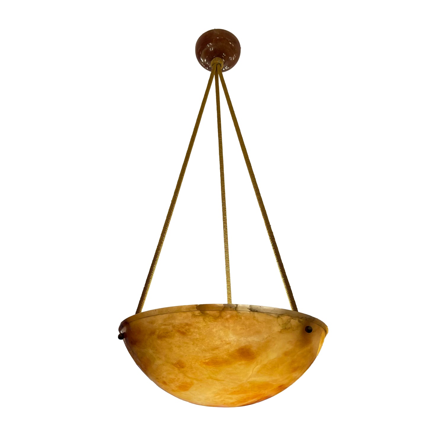 Amber Alabaster Light Fixture, Sweden 1910