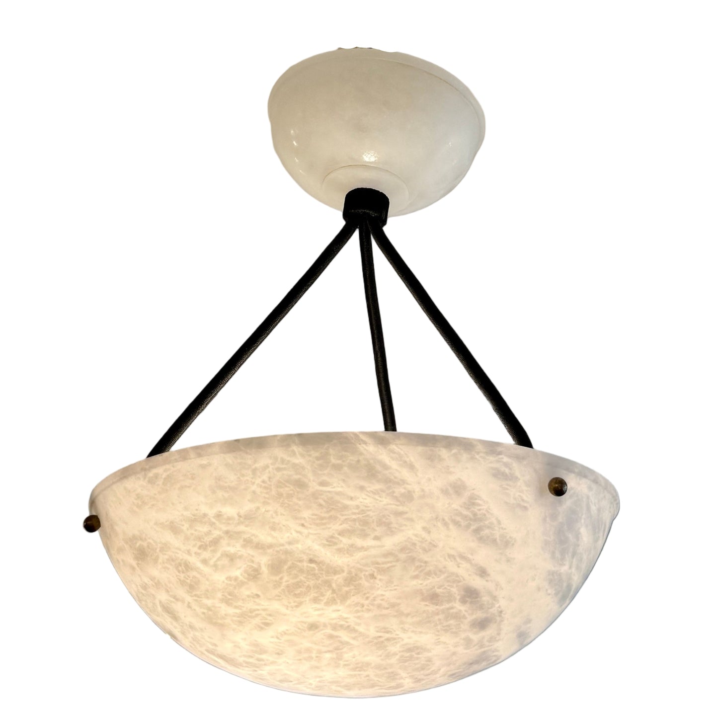 A Pair of Petite Alabaster Fixtures