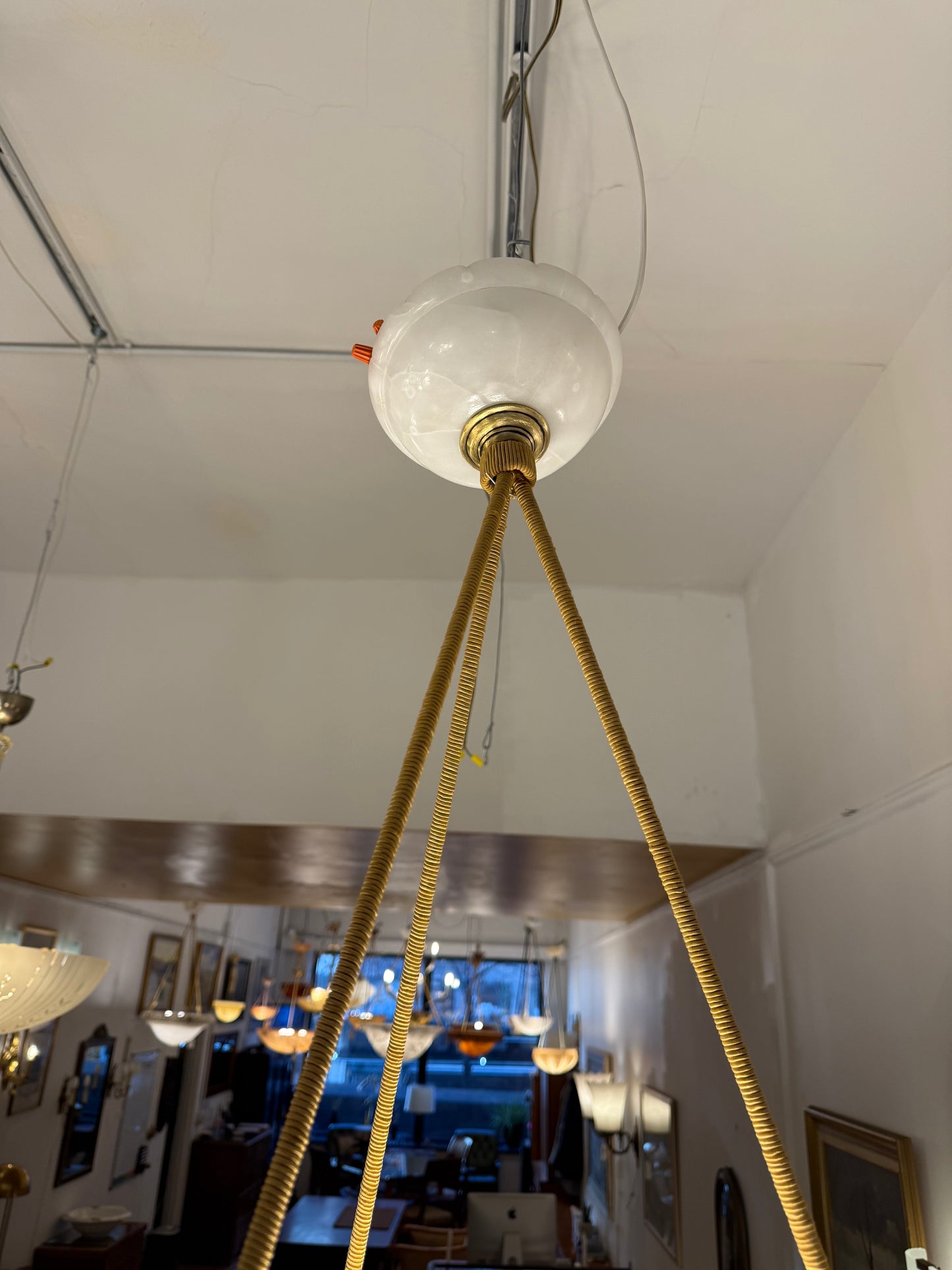 Neoclassical Alabaster Fixture