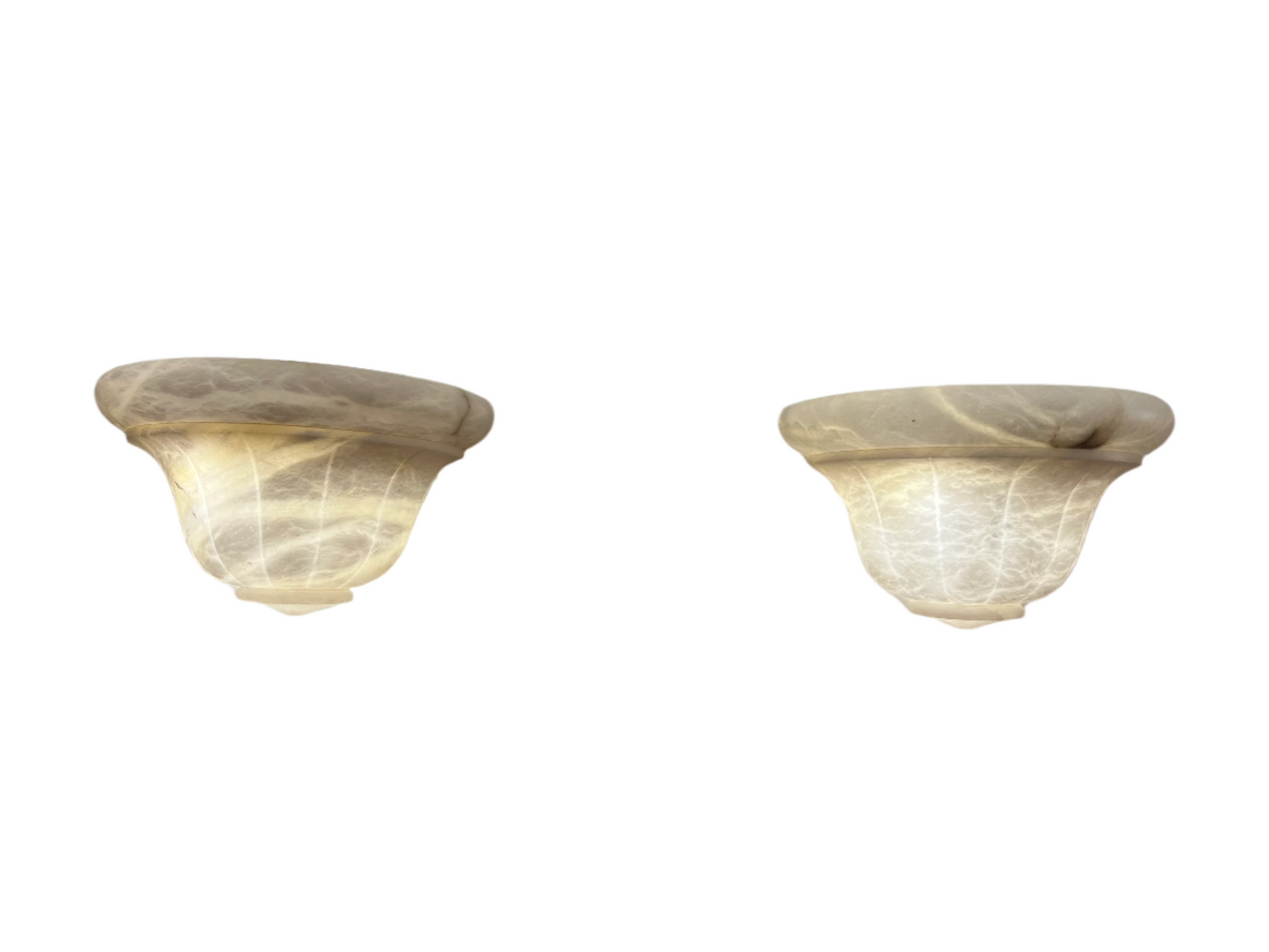 Neoclassical Alabaster Sconces