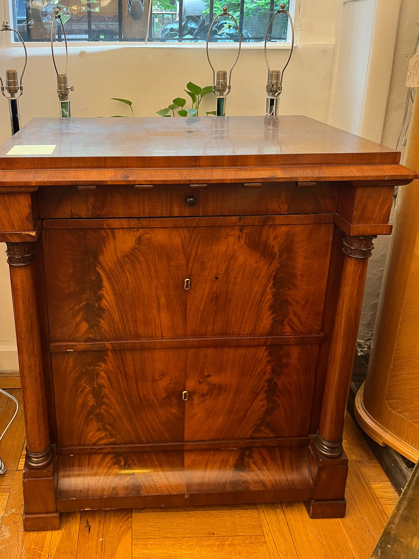 Biedermeier Console in Mahogany