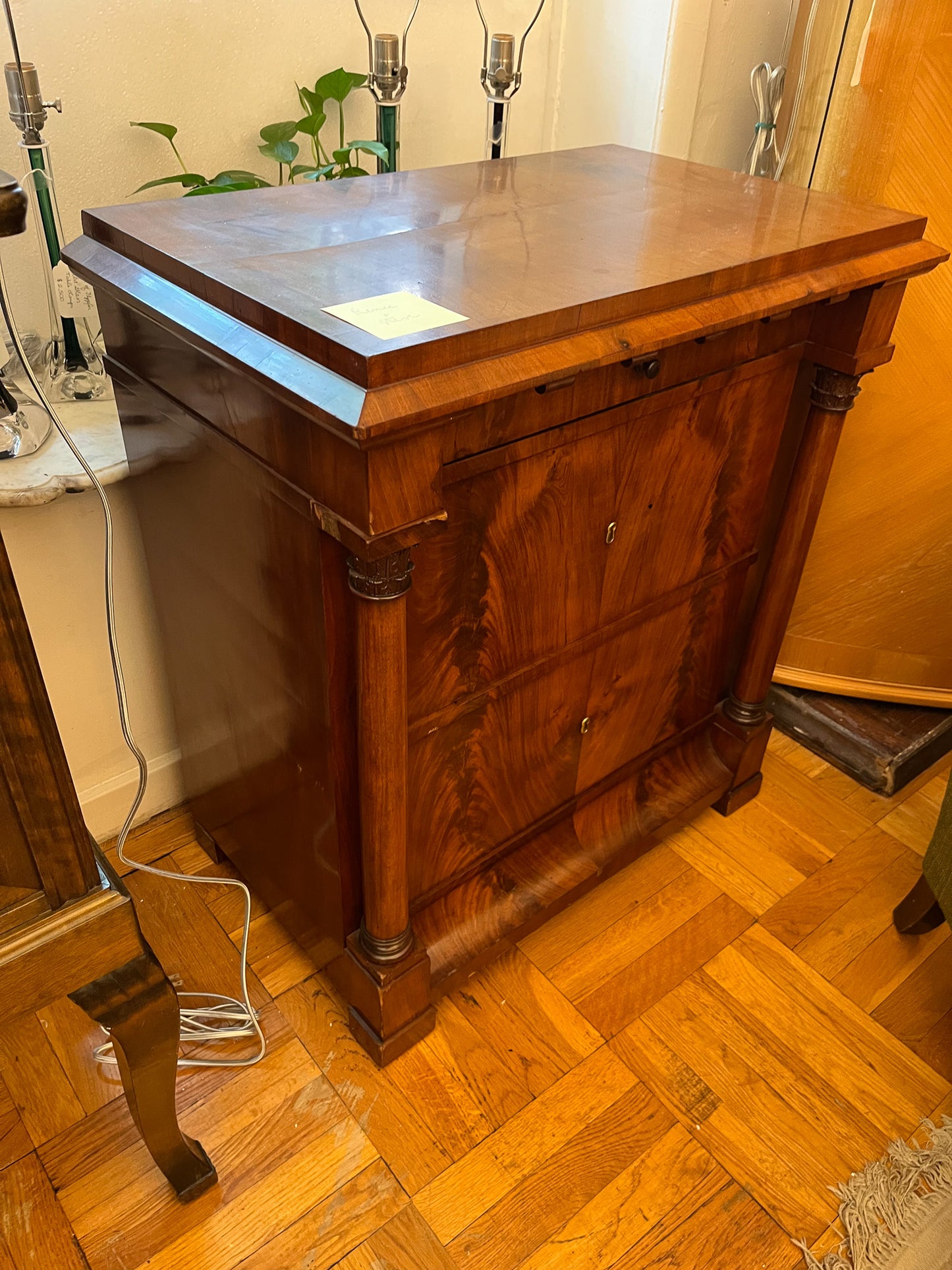 Biedermeier Console in Mahogany