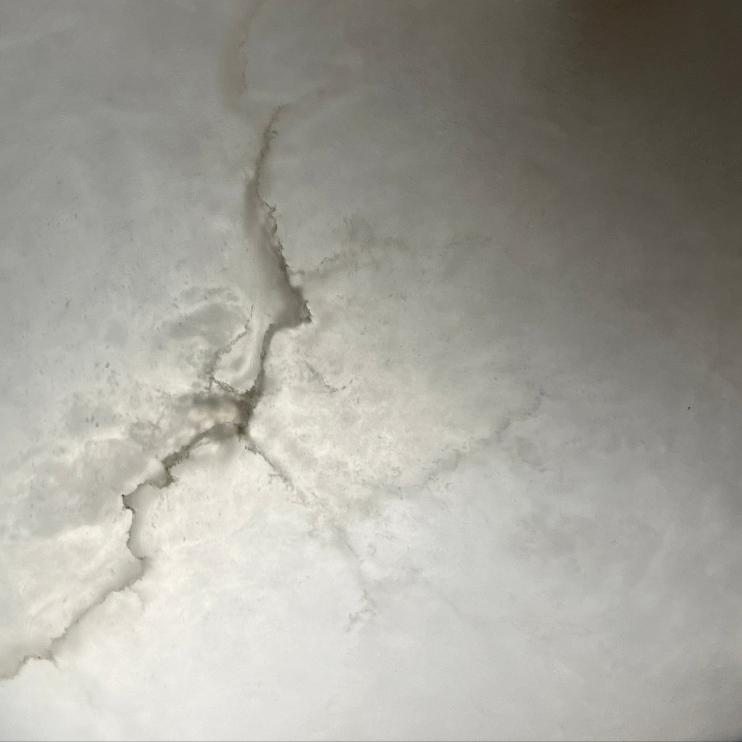 Close-up of mineral veining in alabaster