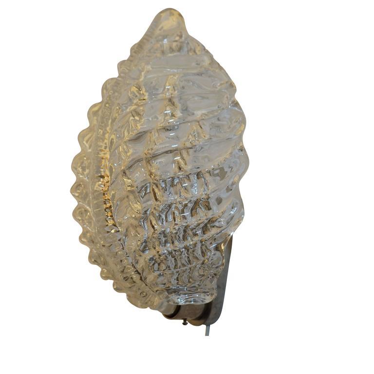 Art Glass Sconce, 1950-1960.