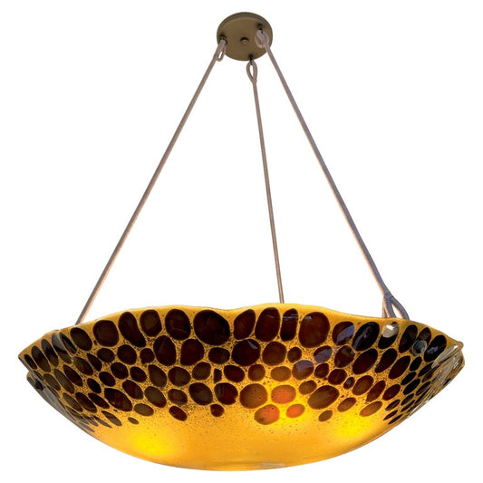 Mid-Century Modern Art Glass Light Fixture, Sweden 1950