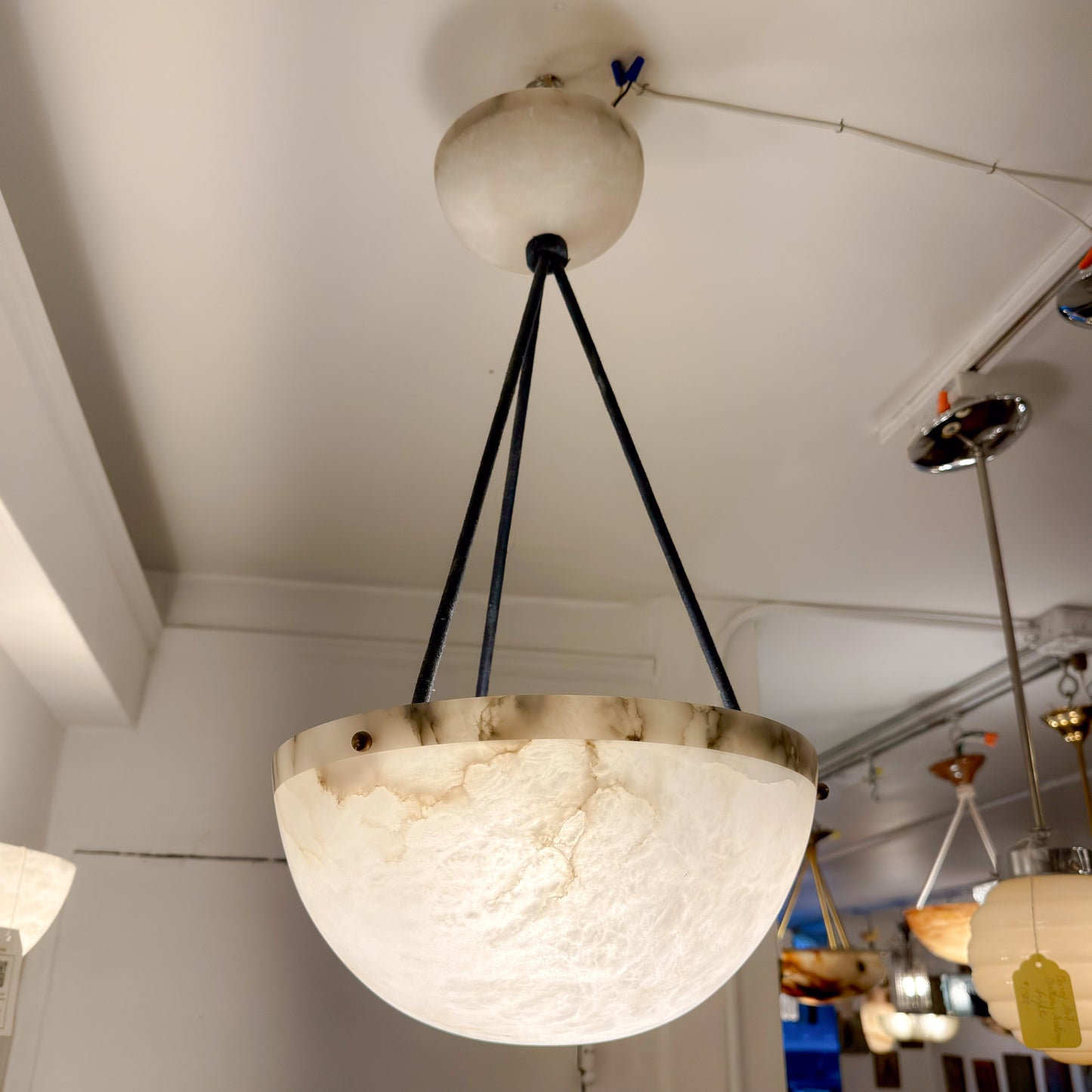 Alabaster Demilune Set of Lights