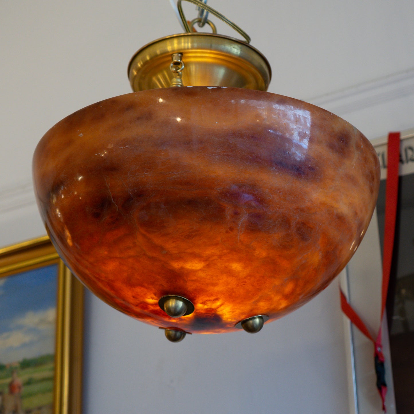 Harvest Moon Alabaster Fixture