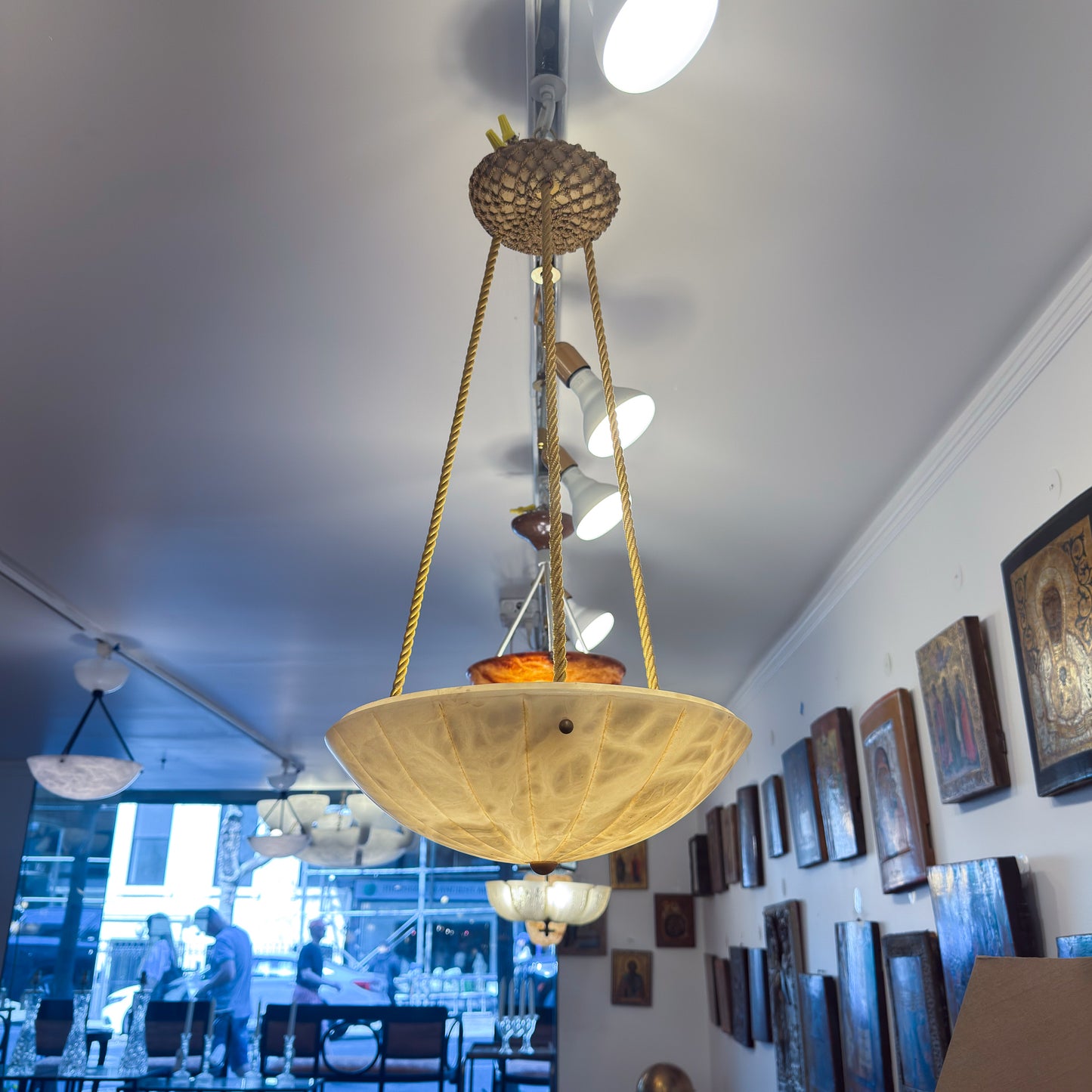 Alabaster Corniche Light Fixture