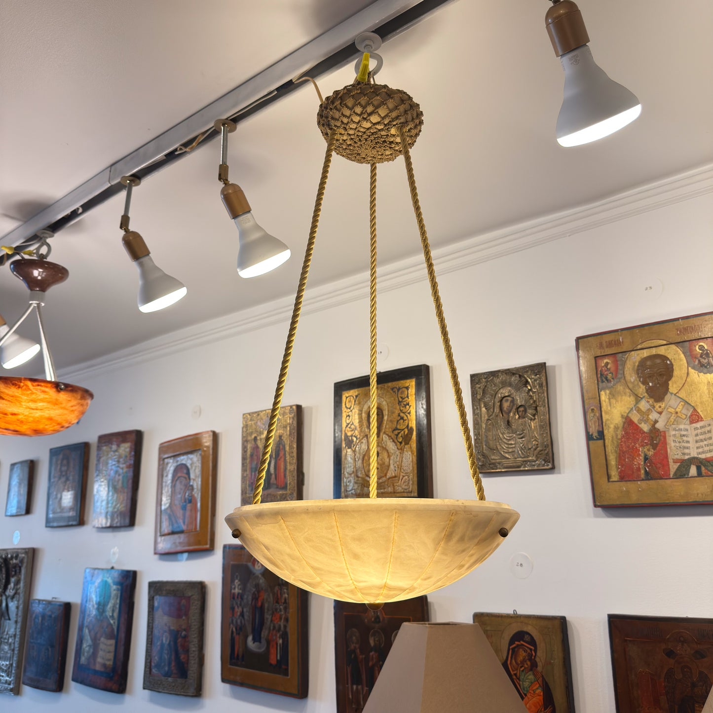 Alabaster Corniche Light Fixture