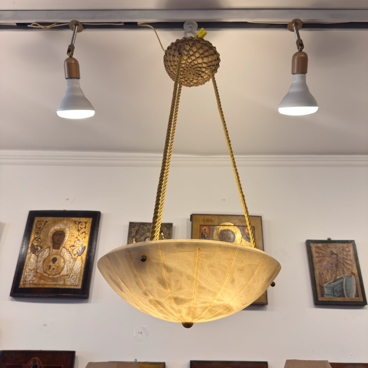 Alabaster Corniche Light Fixture