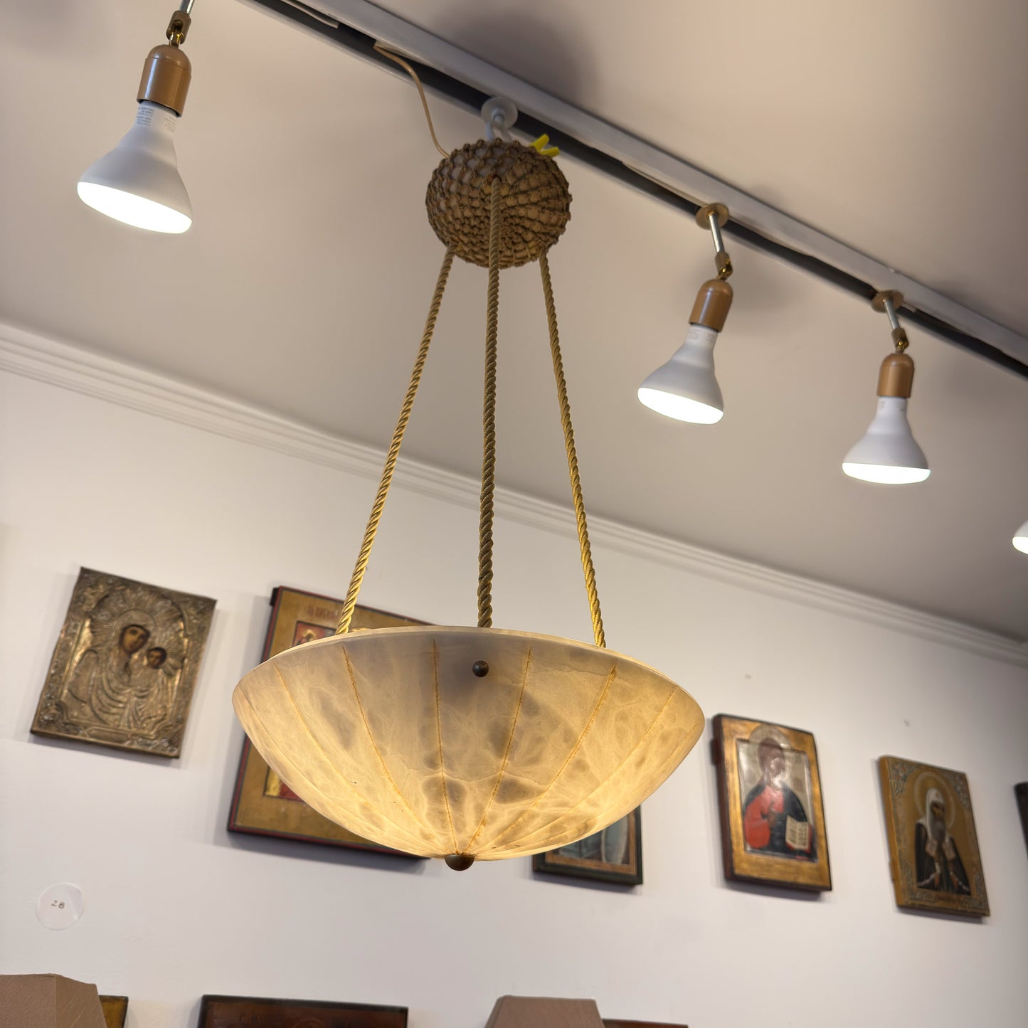 Alabaster Corniche Light Fixture