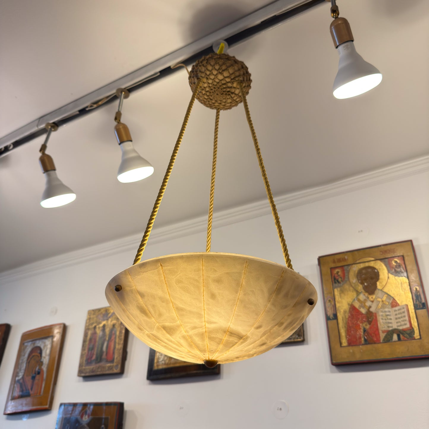 Alabaster Corniche Light Fixture