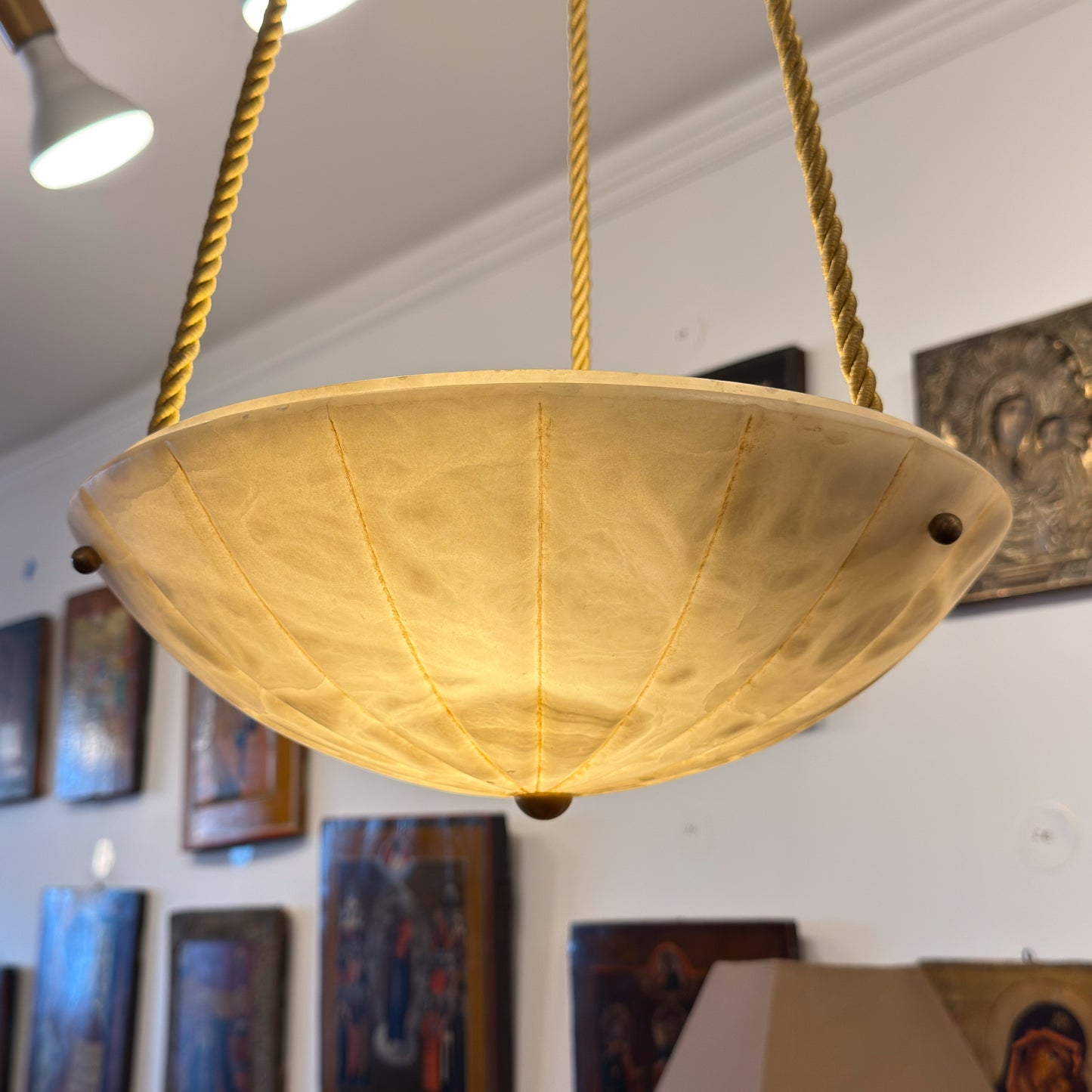 Alabaster Corniche Light Fixture