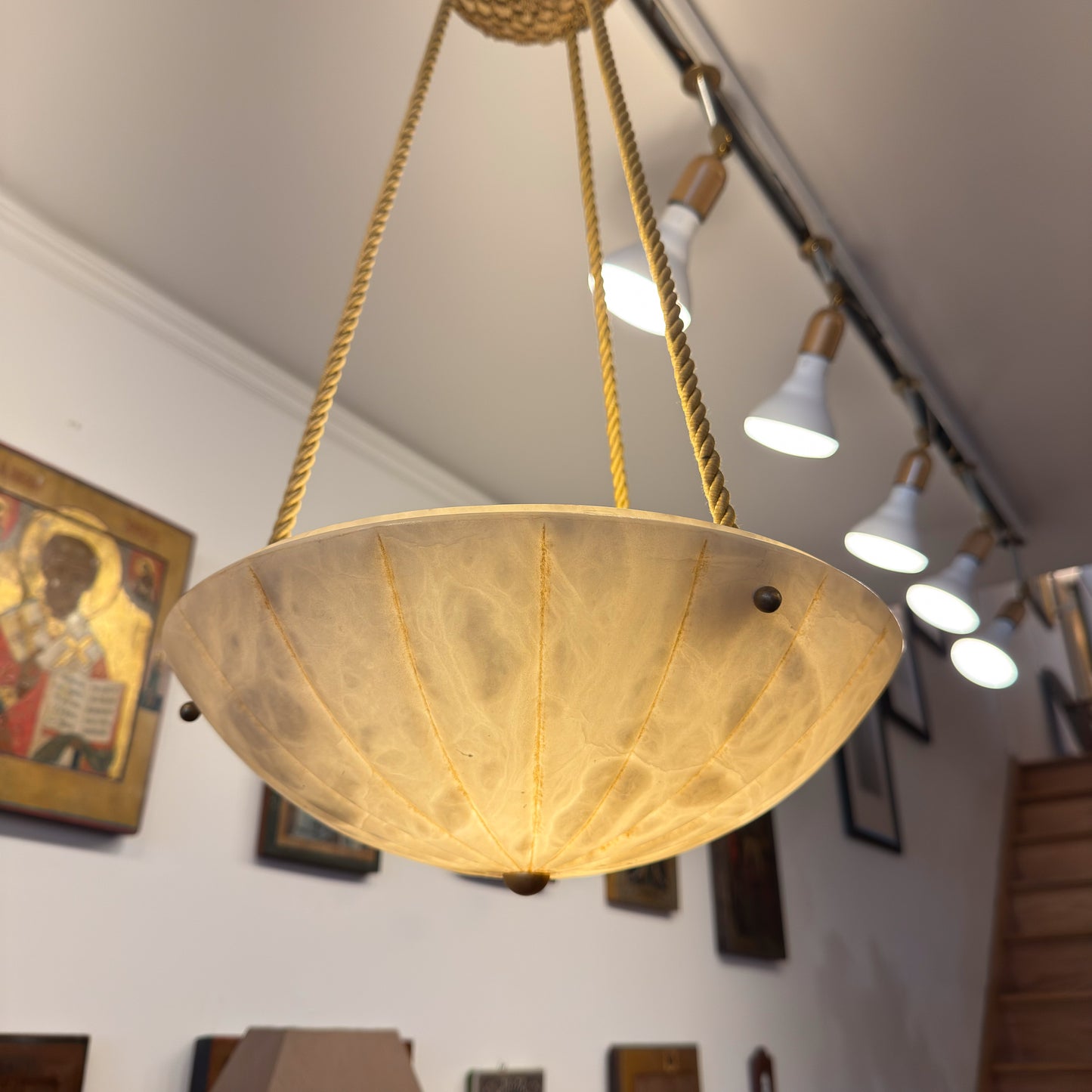 Alabaster Corniche Light Fixture