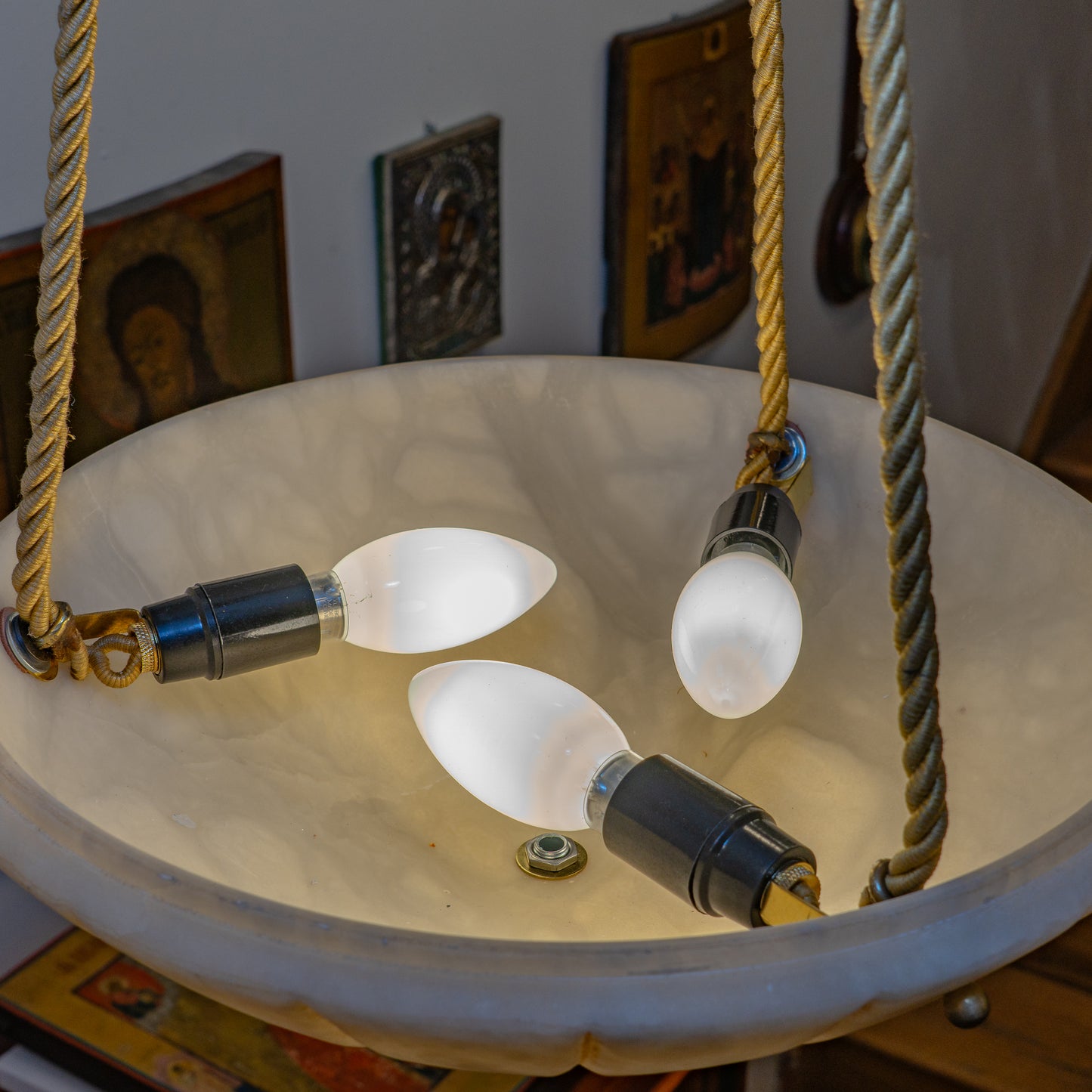 Alabaster Corniche Light Fixture