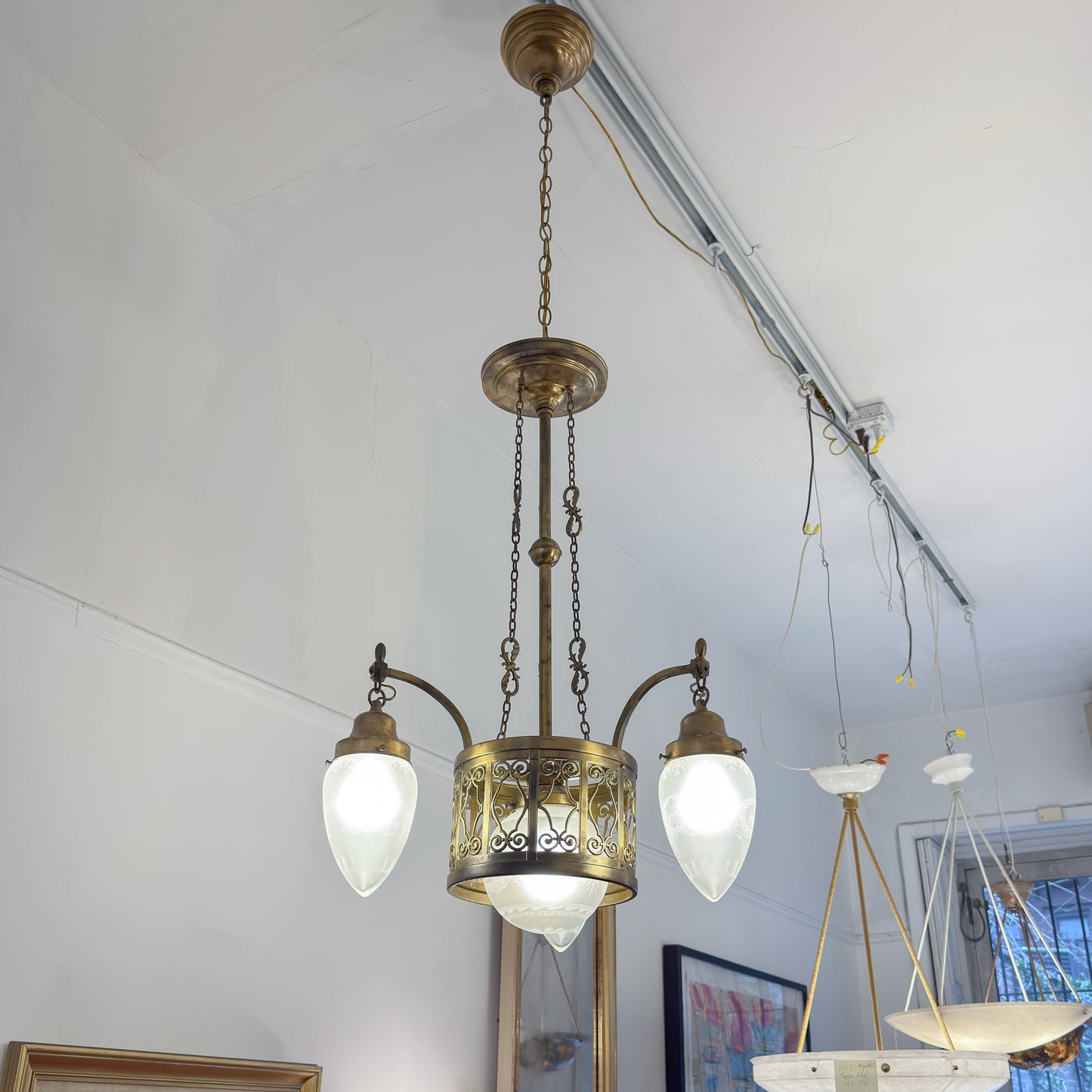 Art Nouveau Light Fixture