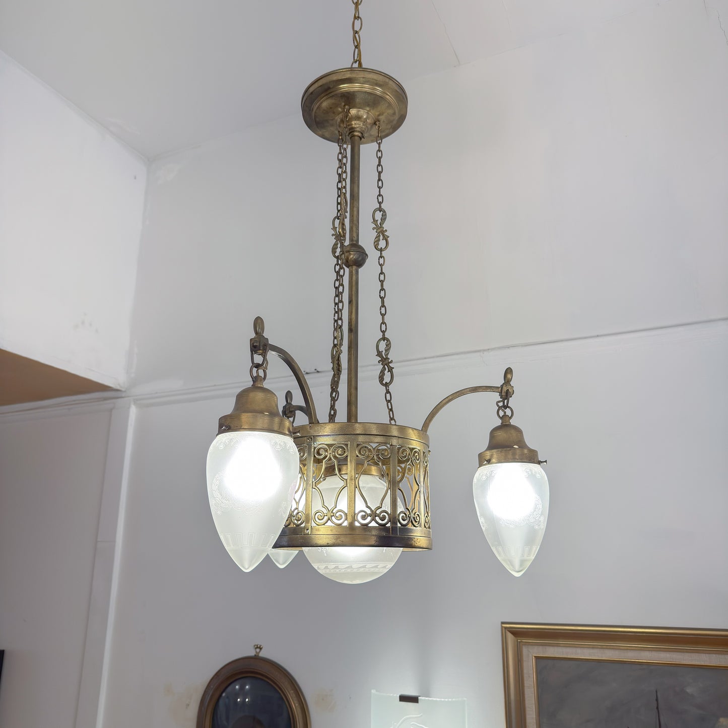 Art Nouveau Light Fixture