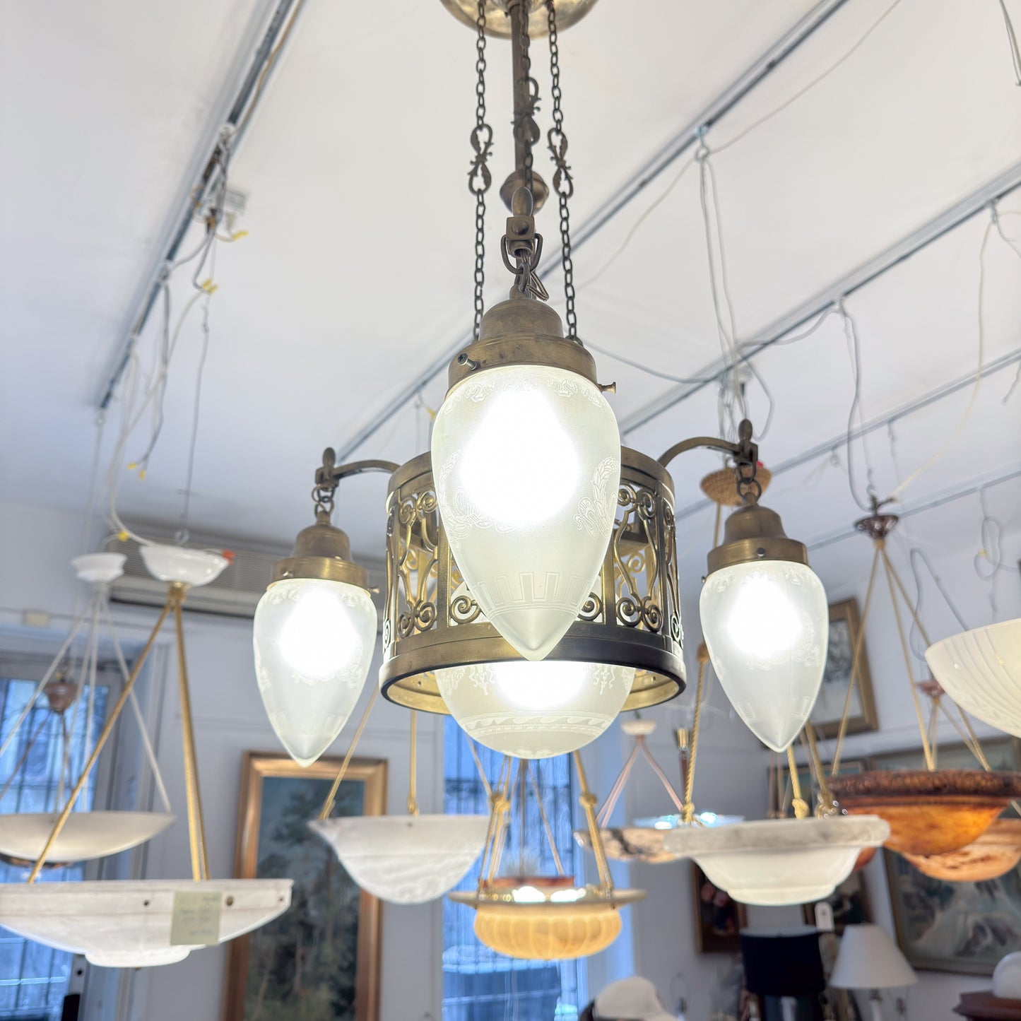 Art Nouveau Light Fixture