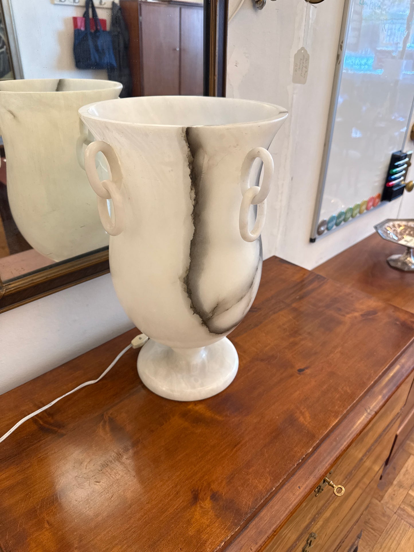 Alabaster Amphora Table Lamp