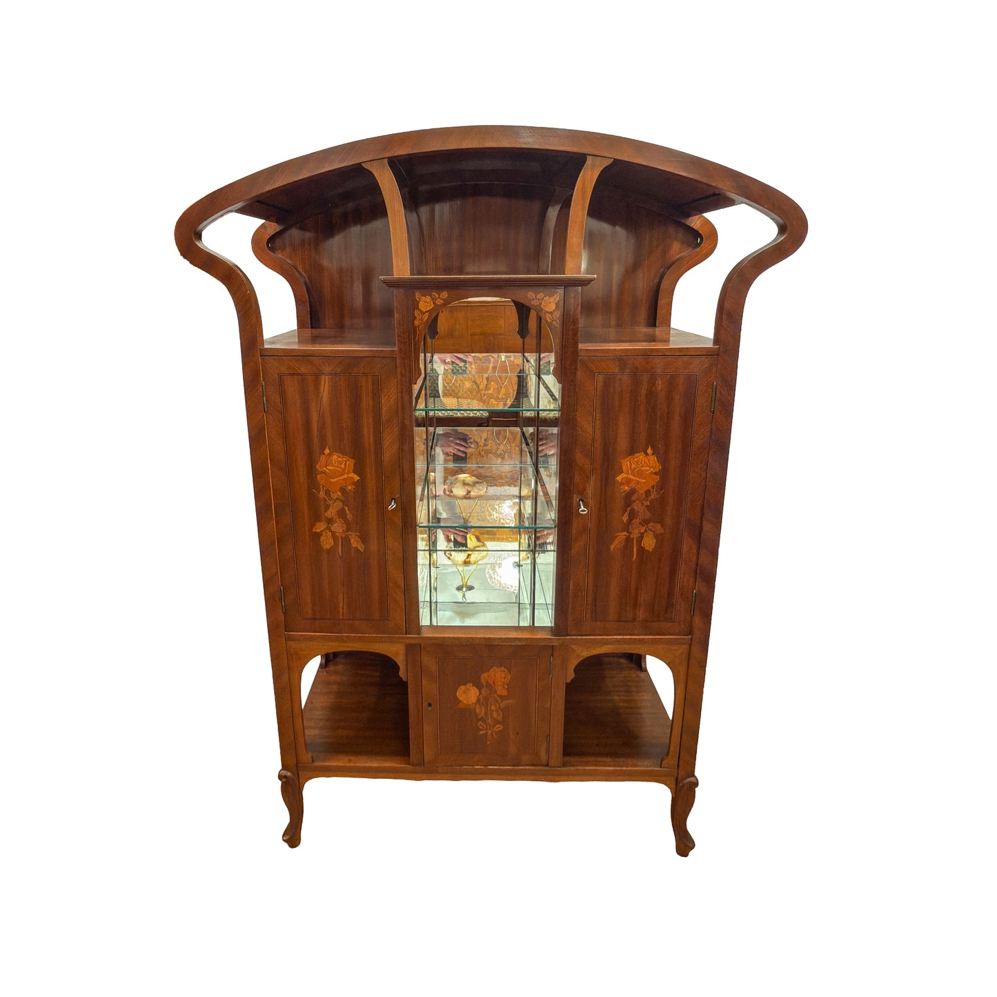 Art Nouveau Vitrine Cabinet