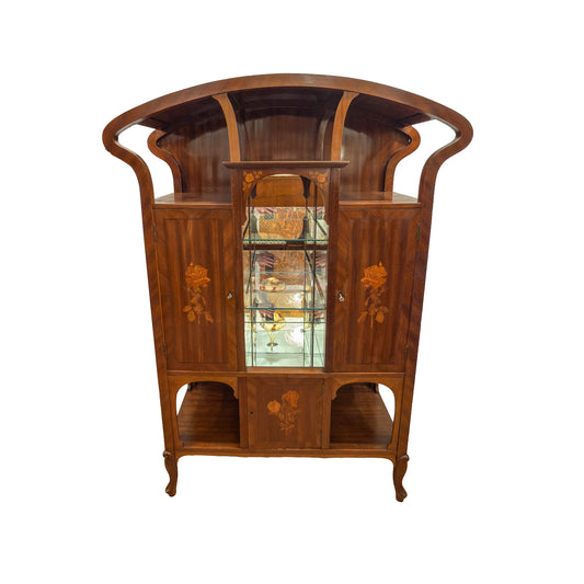 Art Nouveau Vitrine Cabinet
