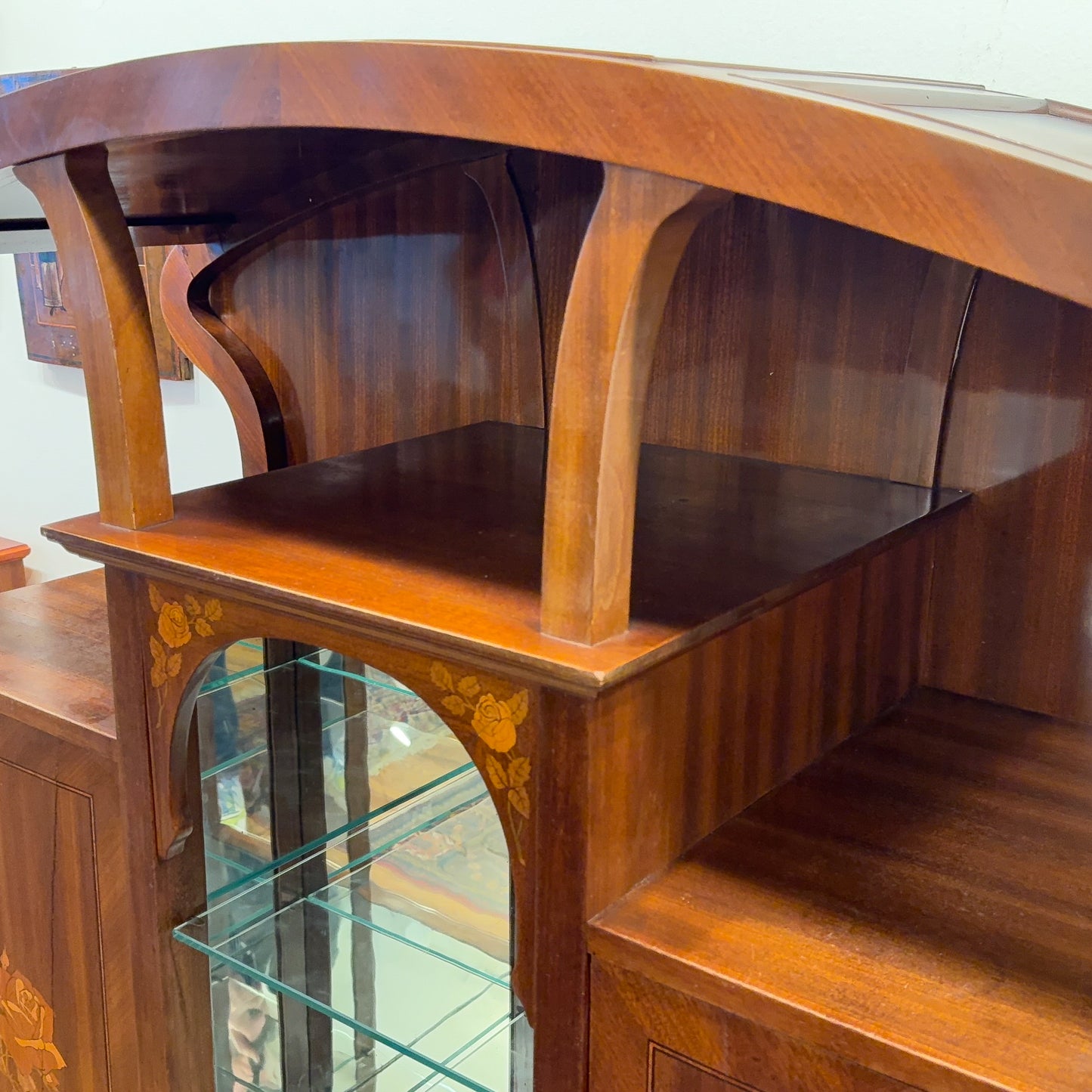 Art Nouveau Vitrine Cabinet