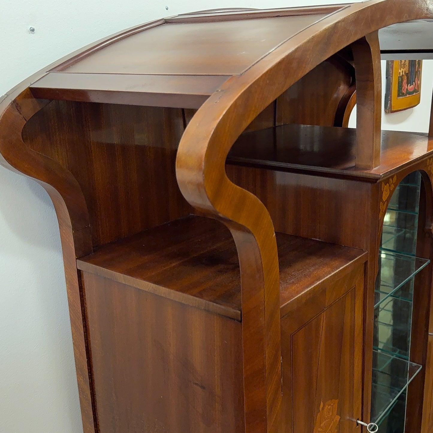 Art Nouveau Vitrine Cabinet