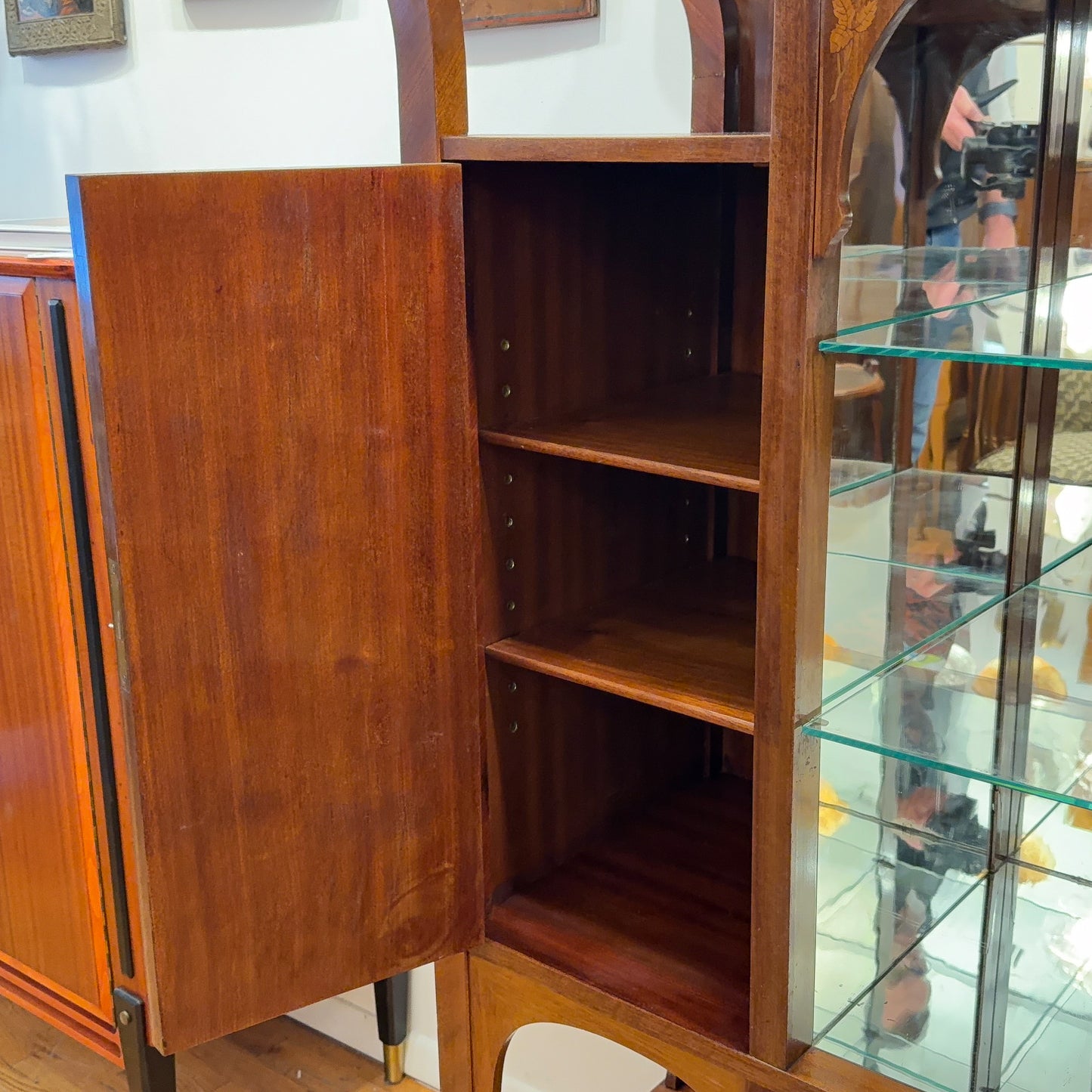 Art Nouveau Vitrine Cabinet