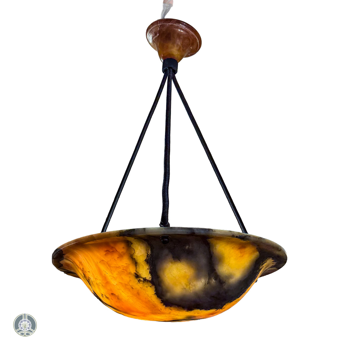 Stormy Alabaster Fixture, Sweden 1910