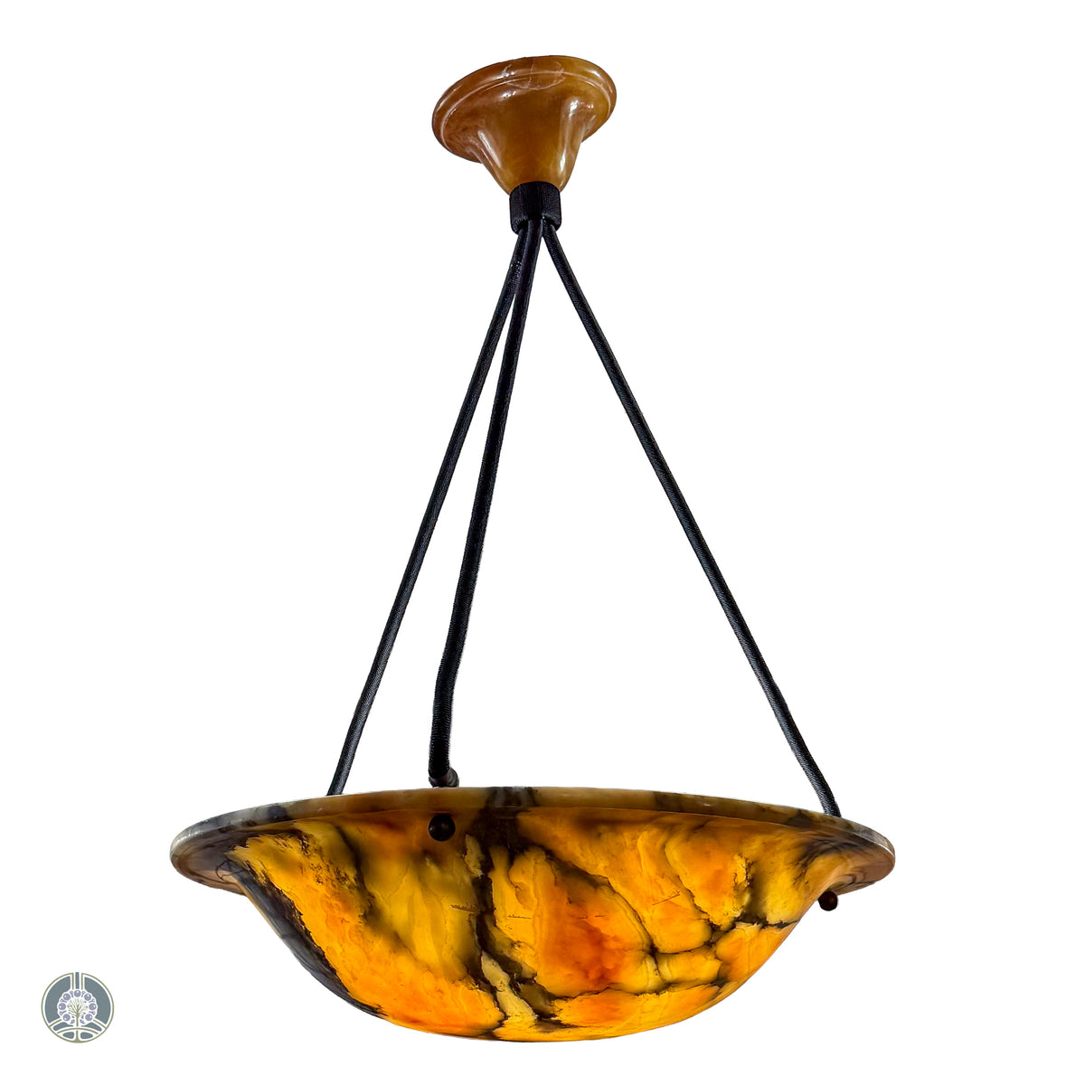 Stormy Alabaster Fixture, Sweden 1910