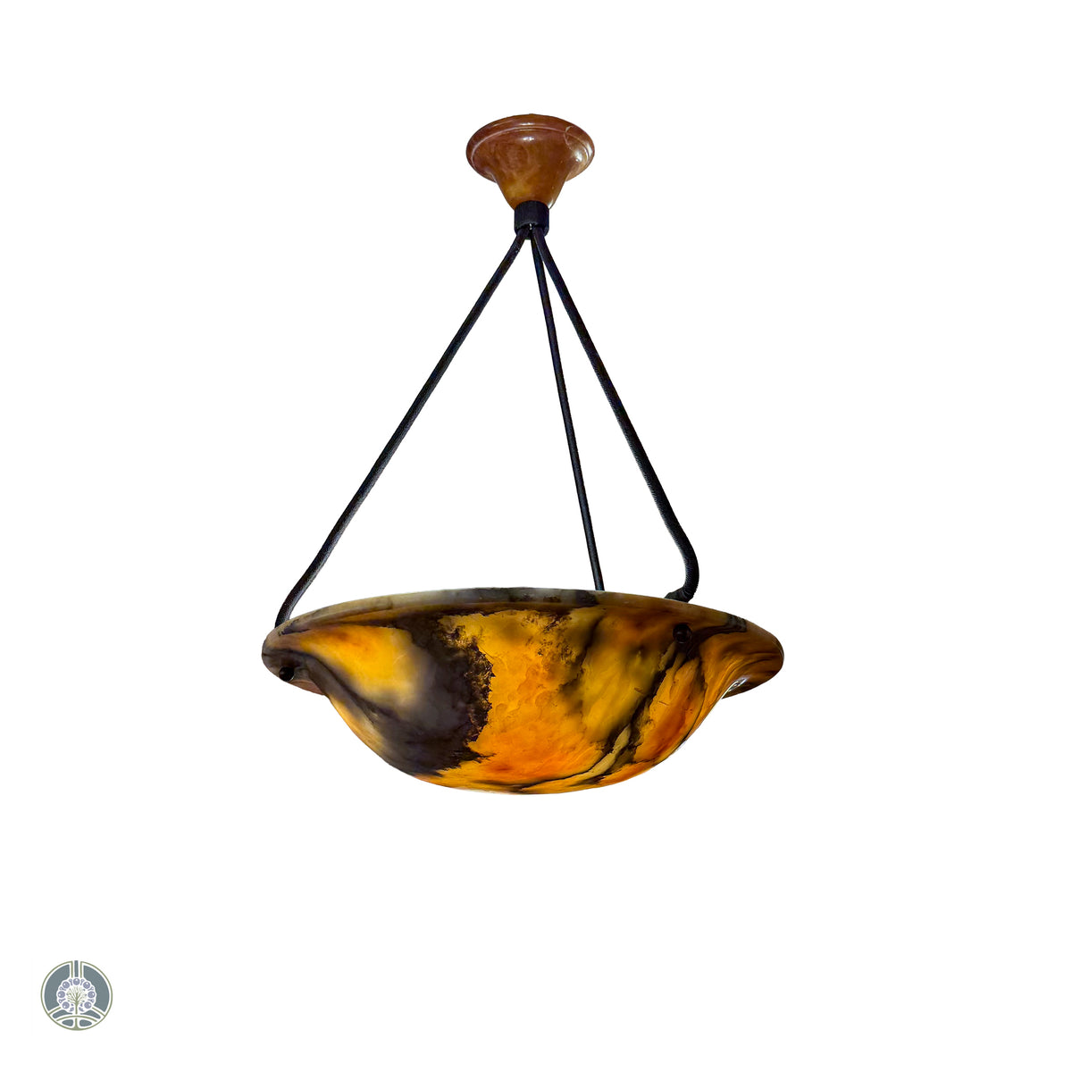Stormy Alabaster Fixture, Sweden 1910