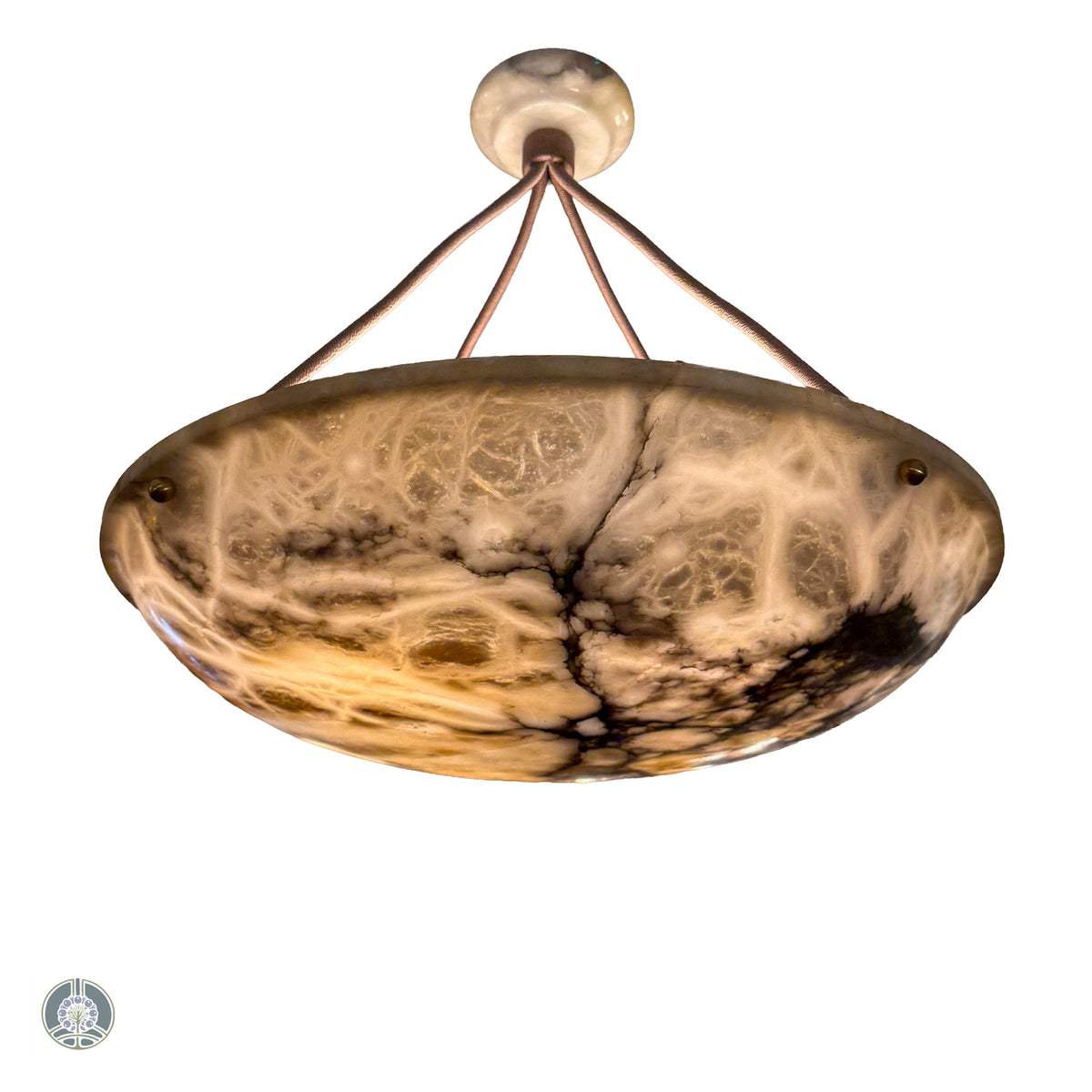 Art Nouveau Period Alabaster Light Fixture