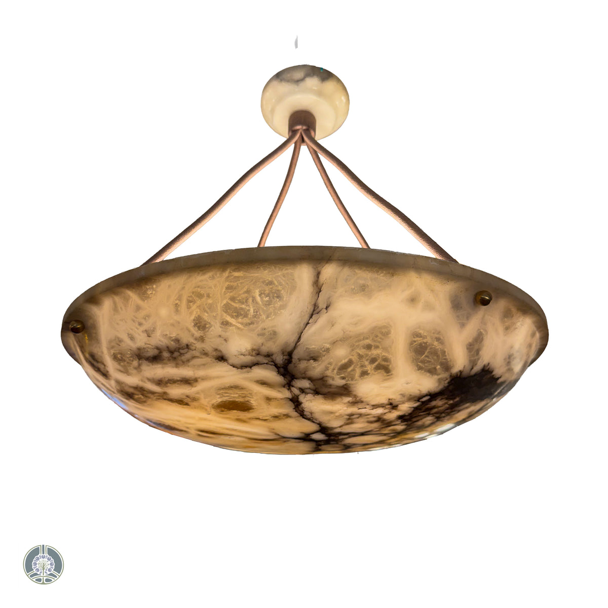 Art Nouveau Period Alabaster Light Fixture