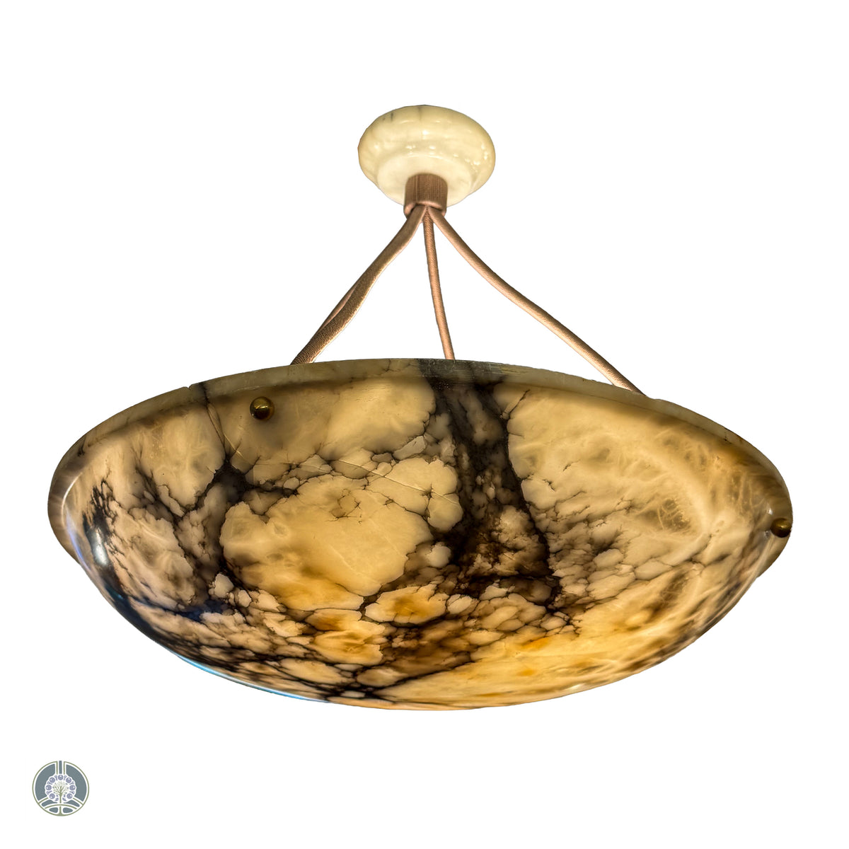 Art Nouveau Period Alabaster Light Fixture