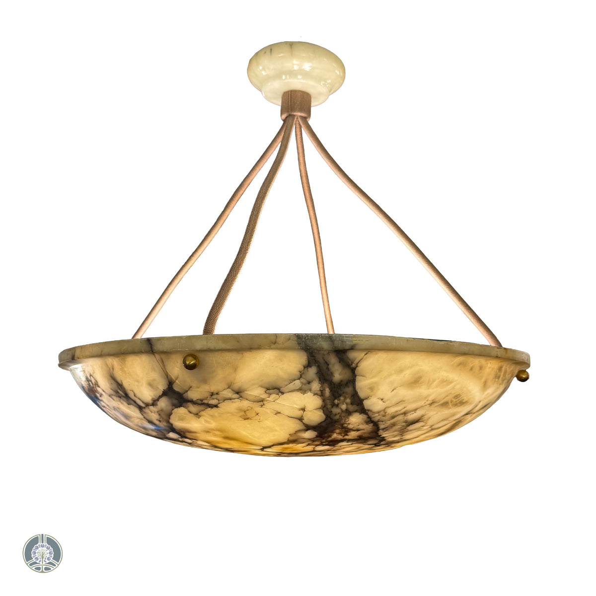 Art Nouveau Period Alabaster Light Fixture