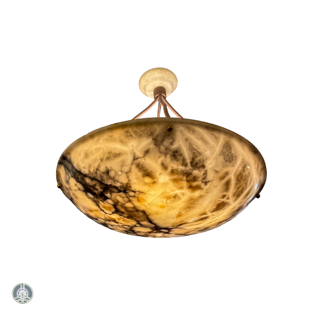 Art Nouveau Period Alabaster Light Fixture