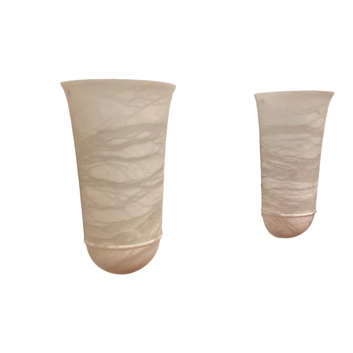 A Pair of Classic Alabaster Wall Sconces