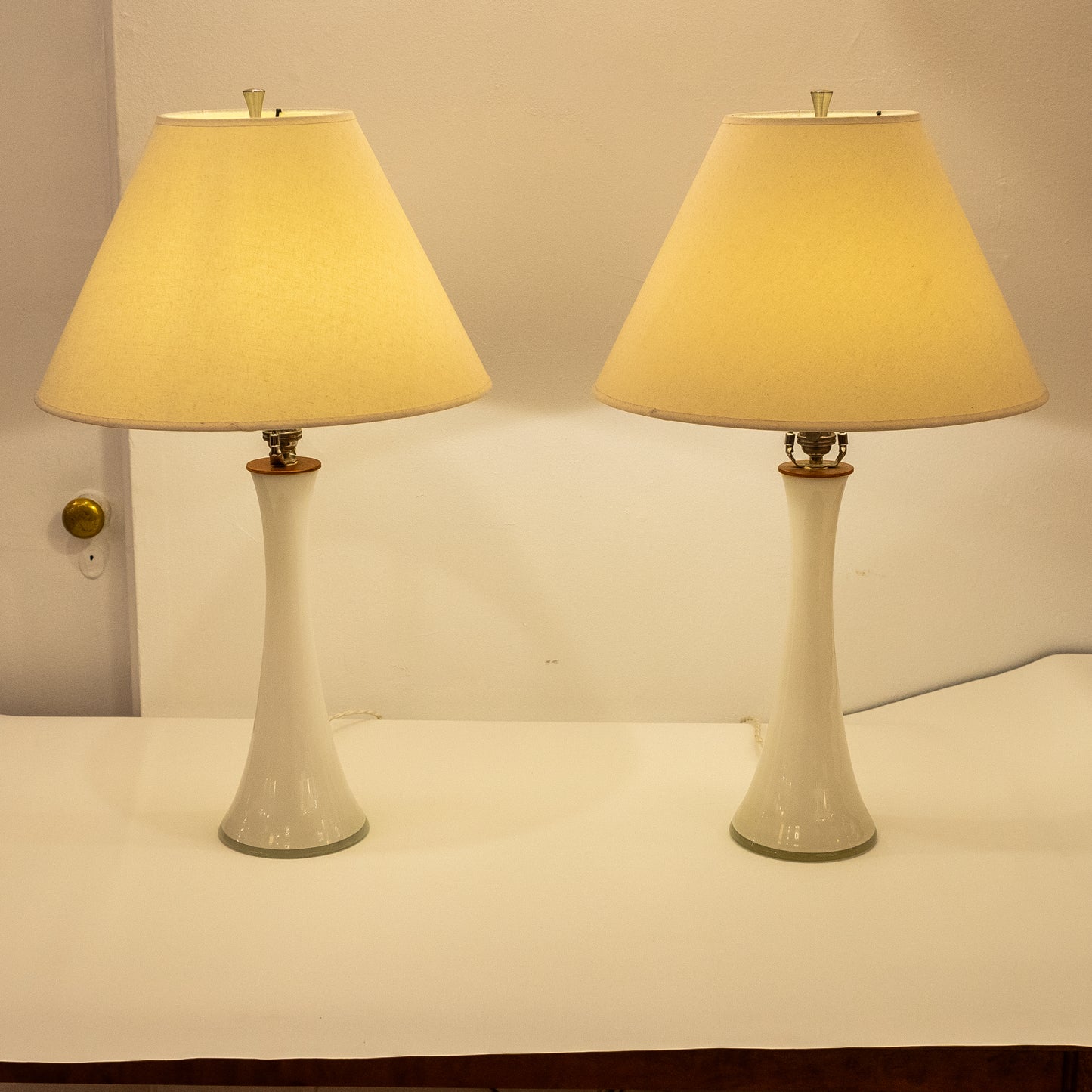 Swedish Mid-Century Bedside Lamp Pair