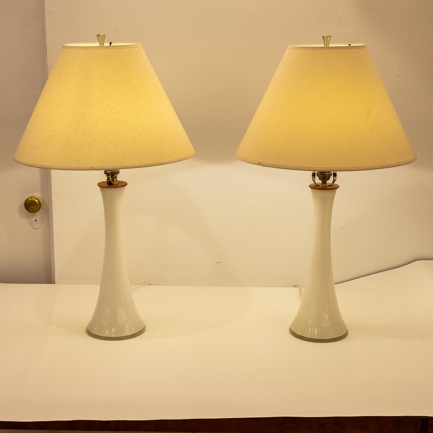 Swedish Mid-Century Bedside Lamp Pair