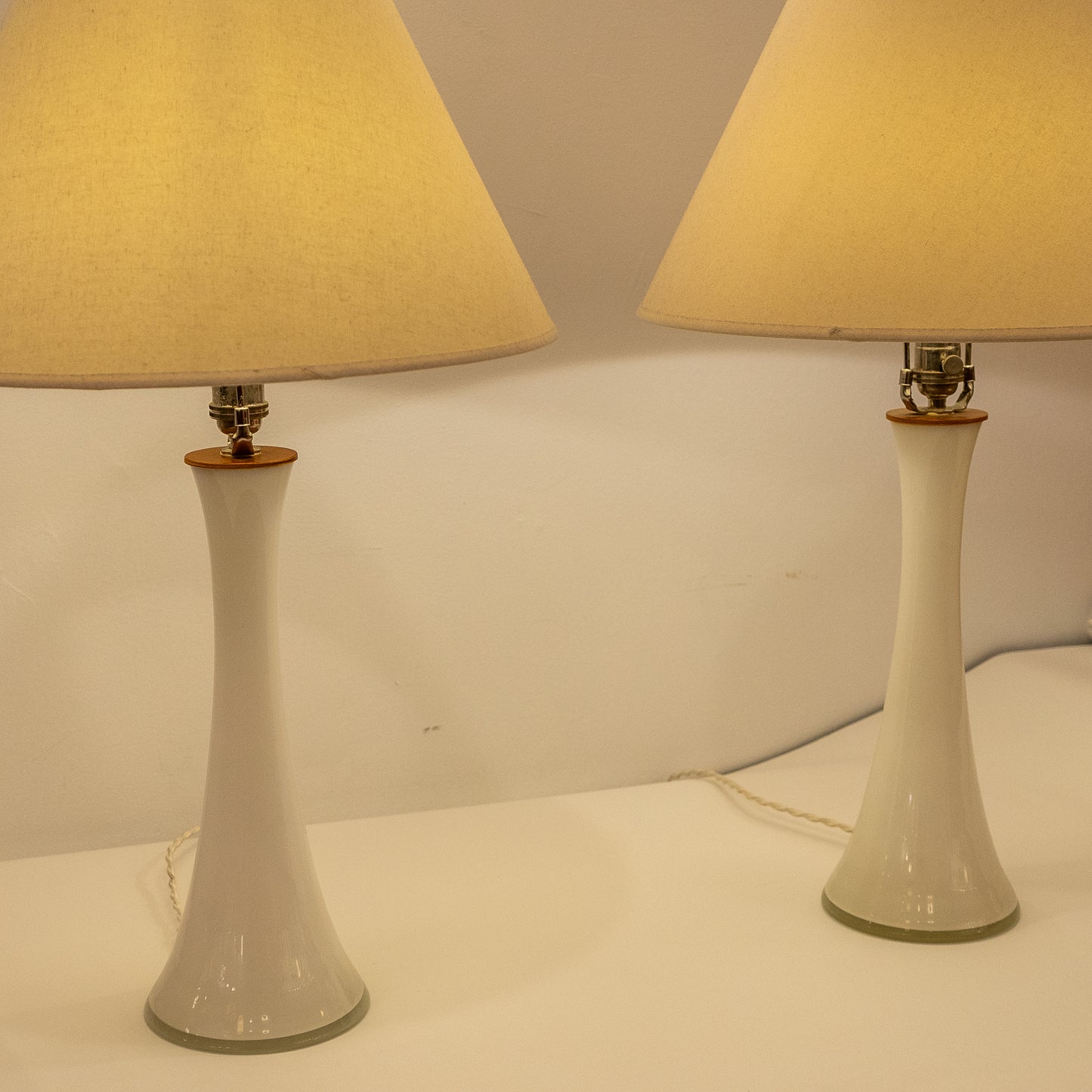 Swedish Mid-Century Bedside Lamp Pair