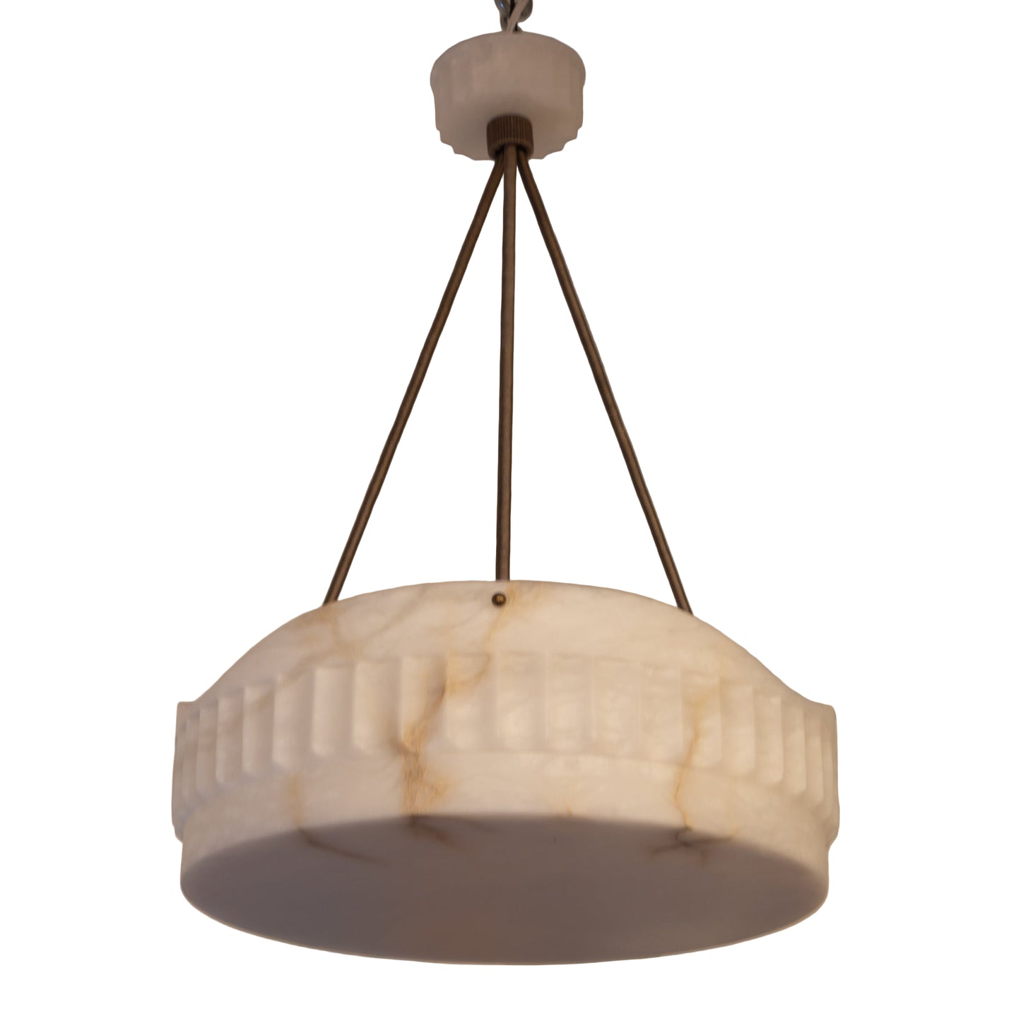 Art Deco Alabaster Light Fixture