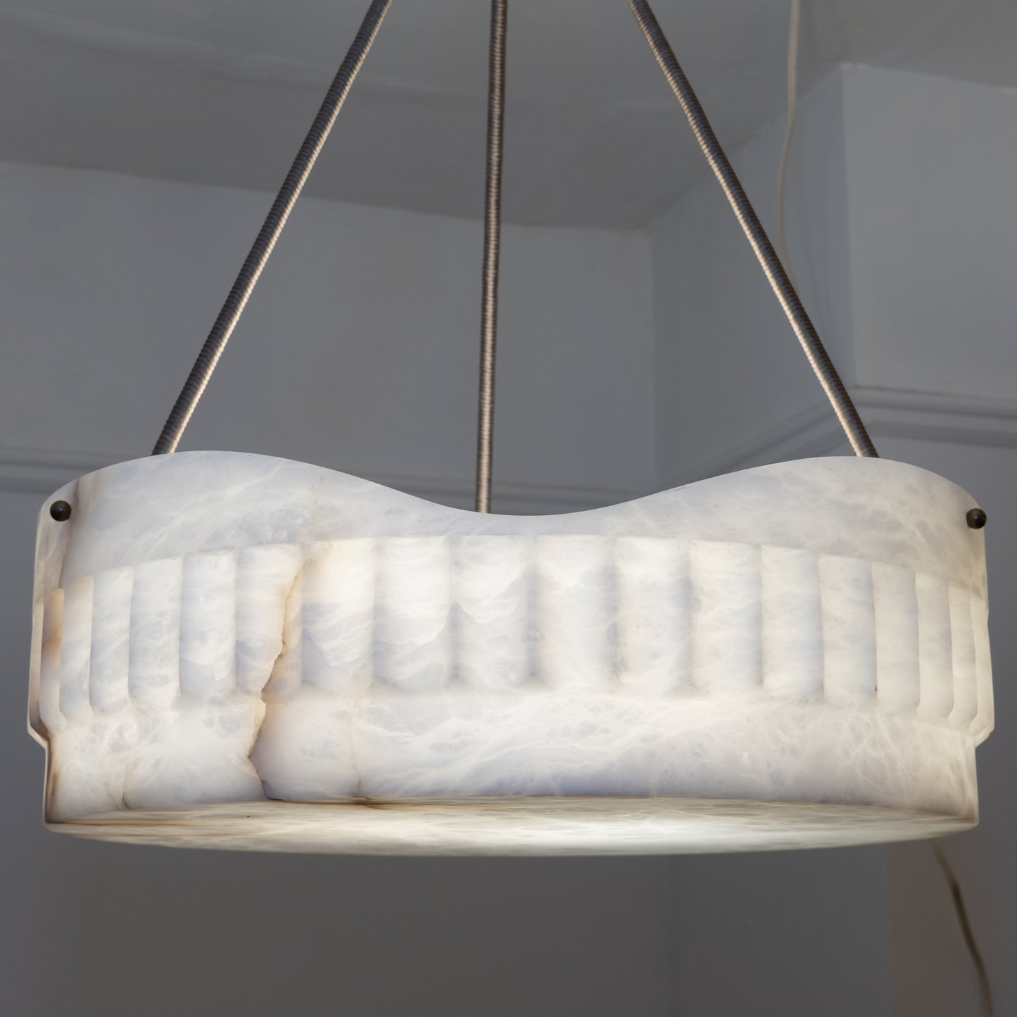 Art Deco Alabaster Light Fixture